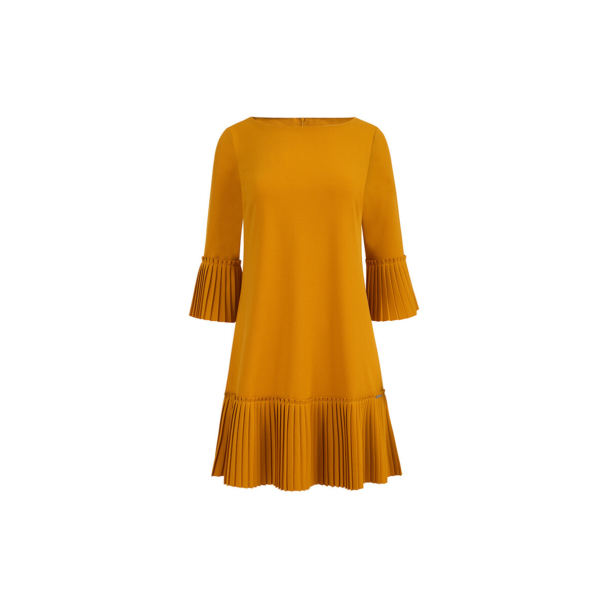 Textil Ženy Krátké šaty Numoco Dámské mini šaty Lucy hořčicová Žlutá