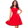 Textil Ženy Krátké šaty Numoco Dámské mini šaty Silvia červená Červená
