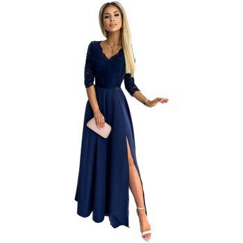 Numoco Krátké šaty Dámské společenské šaty Amber navy - Tmavě modrá