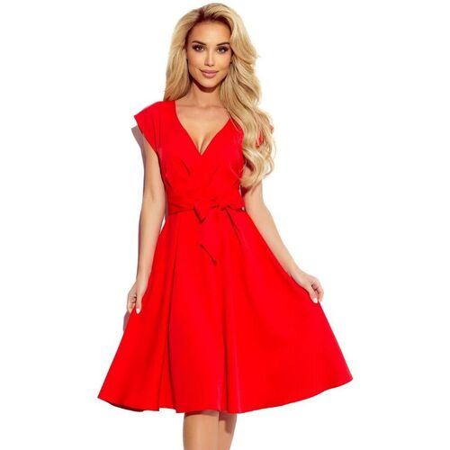 Textil Ženy Krátké šaty Numoco Dámské společenské šaty Scarlett červená Červená