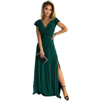 Numoco Krátké šaty Dámské společenské šaty Crystal zelená - Zelená