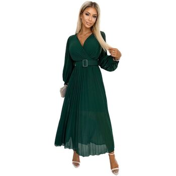 Textil Ženy Krátké šaty Numoco Dámské maxi šaty Klara tmavě zelená Zelená