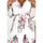 Textil Ženy Krátké šaty Numoco Dámské květované šaty Ysabel bílo-růžová Bílá