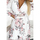 Textil Ženy Krátké šaty Numoco Dámské květované šaty Rosetta bílo-růžová Bílá