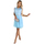 Textil Ženy Krátké šaty Numoco Dámské krajkové šaty Gret světle modrá Modrá