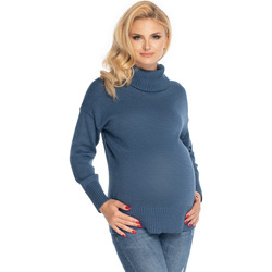 Textil Ženy Svetry Peekaboo Dámský těhotenský svetr Ruumyonduad jeansová Modrá