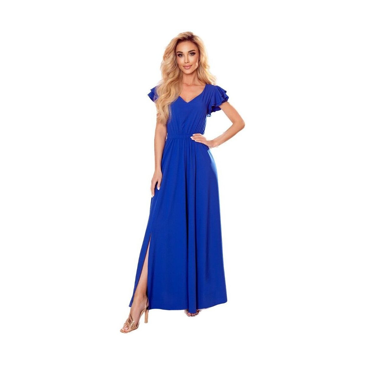 Textil Ženy Krátké šaty Numoco Dámské společenské šaty Lidia královsky modrá Tmavě modrá