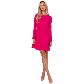 Textil Ženy Krátké šaty Made Of Emotion Dámské mini šaty Ablivuh M753 růžová Růžová