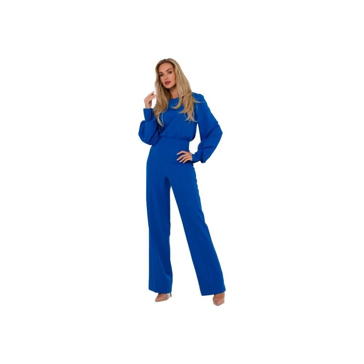 Textil Ženy Overaly / Kalhoty s laclem Made Of Emotion Dámský overal Mgasela M754 nebesky modrá Modrá