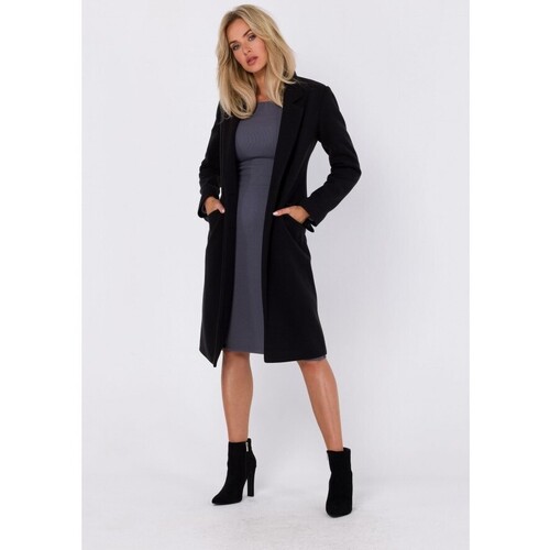 Textil Ženy Kabáty Made Of Emotion Dámský kabát crombie coat Maduna M758 černá Černá