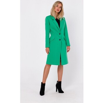 Textil Ženy Kabáty Made Of Emotion Dámský kabát crombie coat Maduna M758 světle Zelená