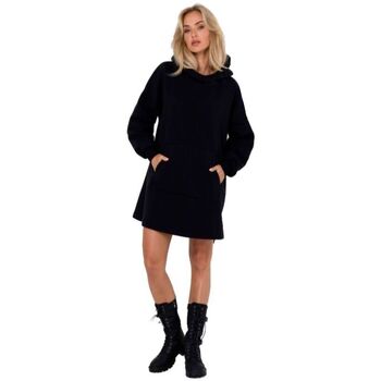 Textil Ženy Krátké šaty Made Of Emotion Dámské mikinové šaty Yenga M762 černá Černá