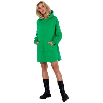 Made Of Emotion Krátké šaty Dámské mikinové šaty Yenga M762 světle zelená - Zelená