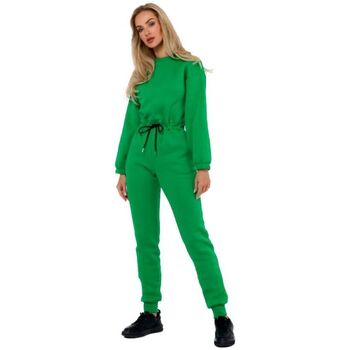 Textil Ženy Overaly / Kalhoty s laclem Made Of Emotion Dámský overal Zaca M763 světle zelená Zelená