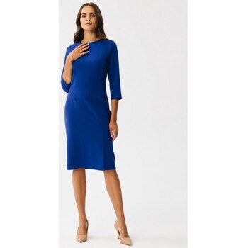 Textil Ženy Krátké šaty Stylove Dámské midi šaty Lledwg S350 chrpově modrá Tmavě modrá