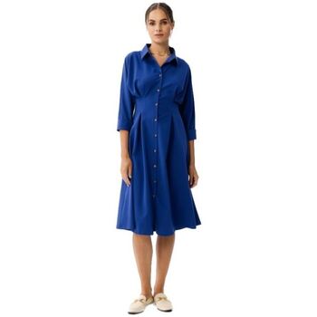Stylove Krátké šaty Dámské košilové šaty Camedes S351 chrpově modrá - Tmavě modrá
