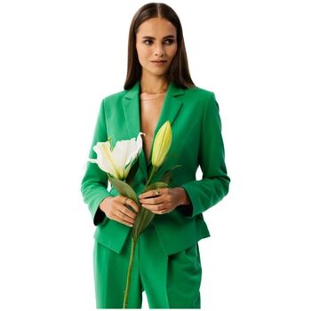 Textil Ženy Saka / Blejzry Stylove Dámské formální sako Guelon S353 světle zelená Zelená