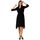 Textil Ženy Krátké šaty Stylove Dámské asymetrické šaty Spumados S354 černá Černá