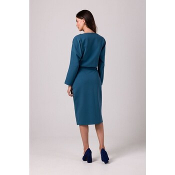 Bewear Dámské volnočasové šaty Cadwahan B269 mořská modrá Tmavě modrá