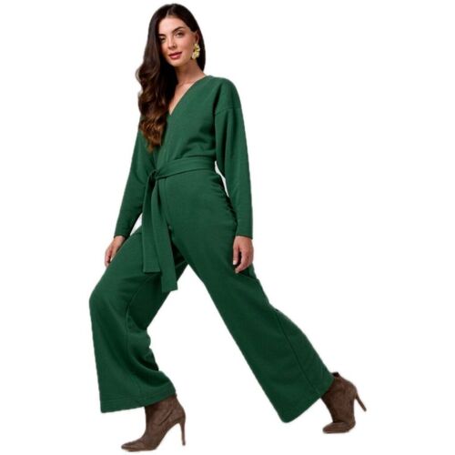 Textil Ženy Overaly / Kalhoty s laclem Bewear Dámský overal Pardeiz B272 tmavě zelená Zelená