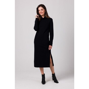 Bewear Dámské svetrové šaty Kyres B274 černá Černá
