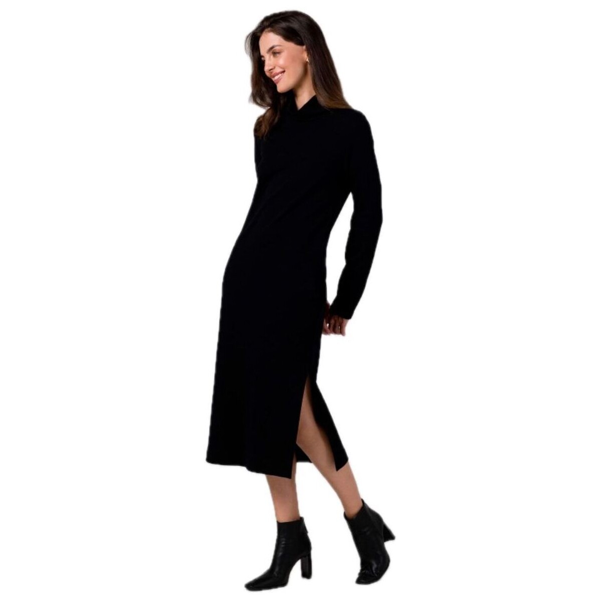 Textil Ženy Krátké šaty Bewear Dámské svetrové šaty Kyres B274 černá Černá