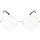 Hodinky & Bižuterie sluneční brýle Veyrey Brýle blokující modré světlo Lisaned Pilotky Zlatá Zlatá