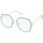 Hodinky & Bižuterie sluneční brýle Veyrey Brýle blokující modré světlo Clalte Hranaté Zlatá Zlatá