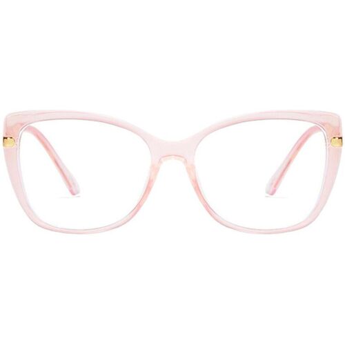 Hodinky & Bižuterie Ženy sluneční brýle Veyrey Dámské brýle blokující modré světlo Essynwen Cat-eye Růžová