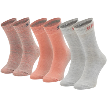 Spodní prádlo Dívčí Sportovní ponožky  Skechers 3PPK Wm Mesh Ventilation Socks Růžová