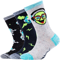 Spodní prádlo Chlapecké Sportovní ponožky  Skechers 3PPK Boys Casual Space and Smileys Socks           