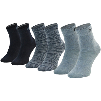 Skechers Sportovní ponožky 3PPK Boys Mech Ventilation Socks - Modrá