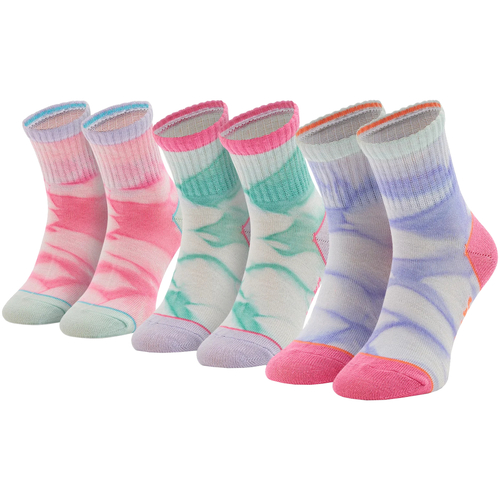 Spodní prádlo Dívčí Sportovní ponožky  Skechers 3PPK Girls Casual Fancy Tie Die Socks           