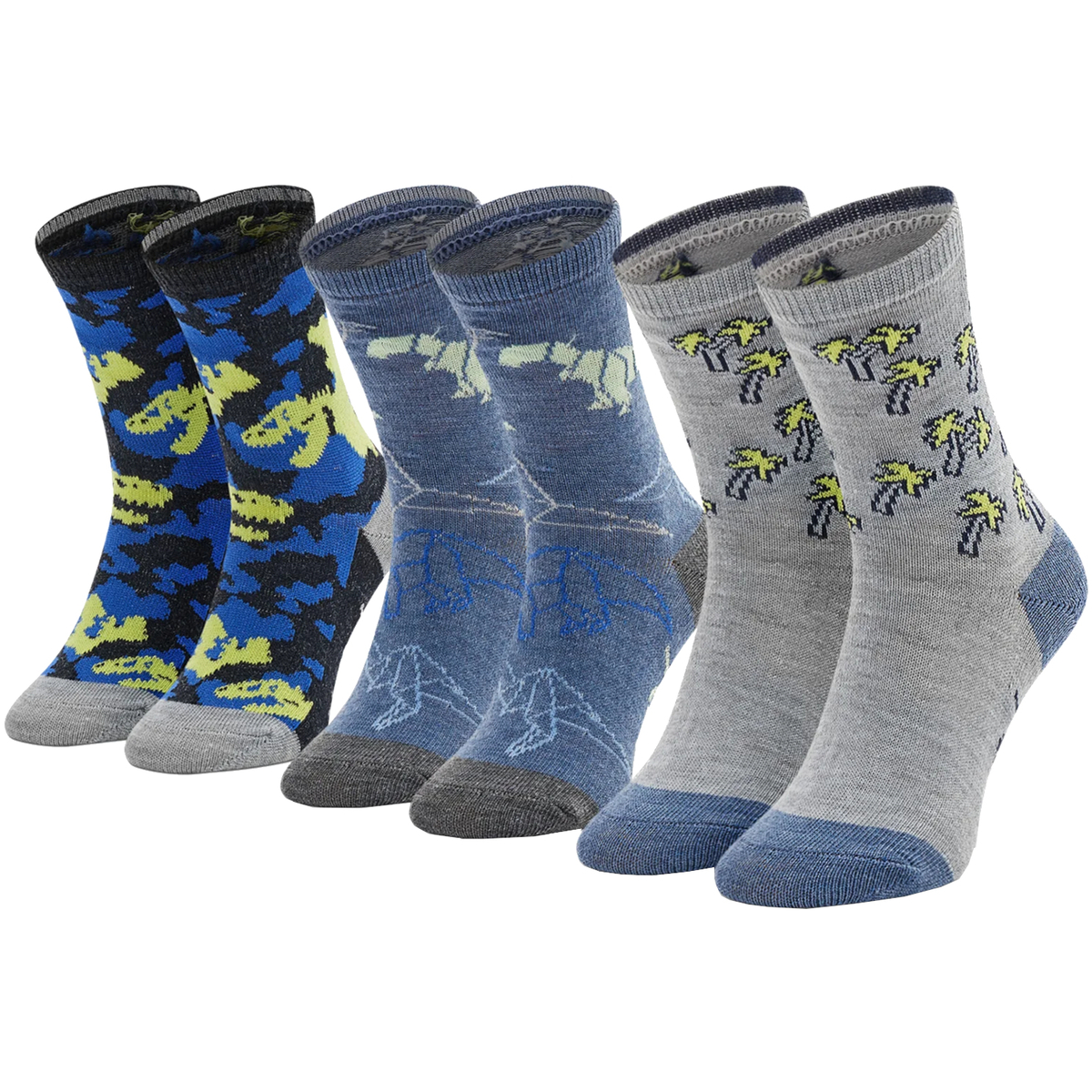 Spodní prádlo Chlapecké Sportovní ponožky  Skechers 3PPK Boys Casual Glow In The Dark Socks           