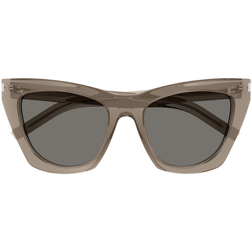 Hodinky & Bižuterie Ženy sluneční brýle Yves Saint Laurent Occhiali da Sole Saint Laurent New Wave SL 214 Kate 025 Hnědá