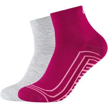 Spodní prádlo Sportovní ponožky  Skechers 2PPK Basic Cushioned Quarter Socks Šedá