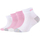 Spodní prádlo Dívčí Sportovní ponožky  Skechers 4PPK Girls Mesh Ventilation Quarter Socks Růžová