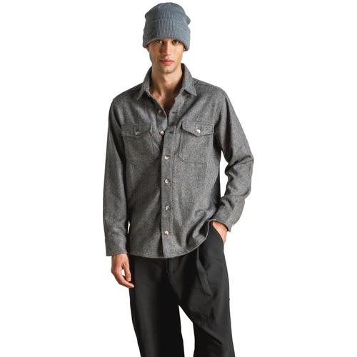 Textil Muži Košile s dlouhymi rukávy Otherwise Swanson Overshirt - Grey Šedá