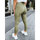 Textil Ženy Legíny D Street Dámské sportovní legíny Look at me zelená Zelená