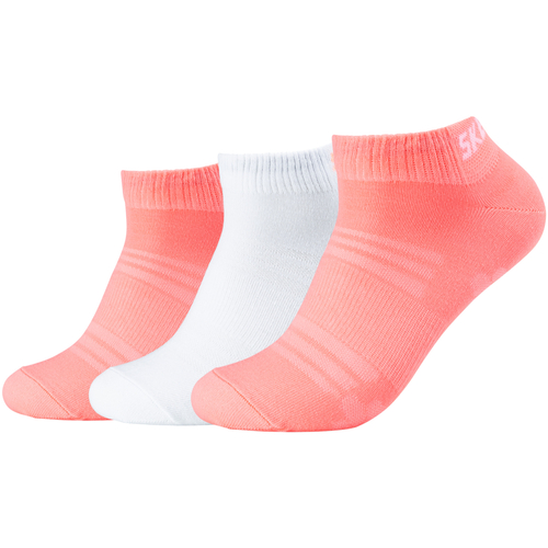 Spodní prádlo Sportovní ponožky  Skechers 3PPK Mesh Ventilation Socks Růžová