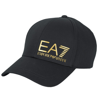 Textilní doplňky Muži Kšiltovky Emporio Armani EA7 TRAIN CORE ID U LOGO CAP Černá / Zlatá