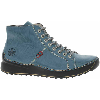 Boty Ženy Polokozačky Rieker Dámská kotníková obuv  71510-14 blau Modrá