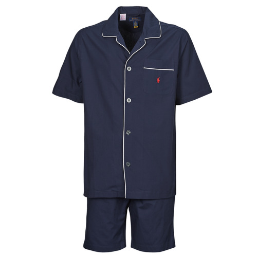 Textil Muži Pyžamo / Noční košile Polo Ralph Lauren S / S PJ SET-SLEEP-SET Tmavě modrá