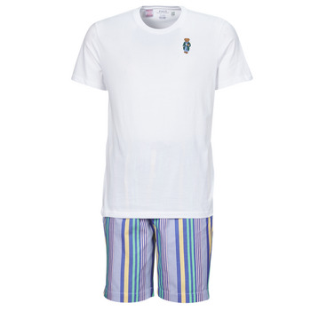 Textil Muži Pyžamo / Noční košile Polo Ralph Lauren S / S PJ SET-SLEEP-SET Bílá