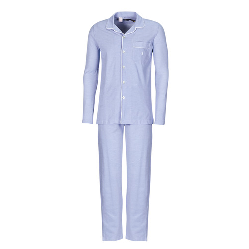 Textil Muži Pyžamo / Noční košile Polo Ralph Lauren L / S PJ SET-SLEEP-SET Modrá