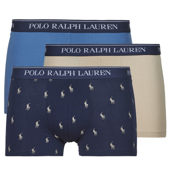 Spodní prádlo Muži Boxerky Polo Ralph Lauren CLSSIC TRUNK-3 PACK-TRUNK Tmavě modrá / Béžová