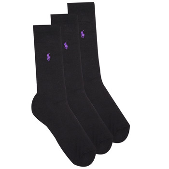 Polo Ralph Lauren Ponožky ASX91-MERCERIZED-SOCKS-3 PACK - Černá
