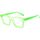 Hodinky & Bižuterie sluneční brýle Veyrey Dámské brýle blokující modré světlo Twinklepond Hranaté Zelená