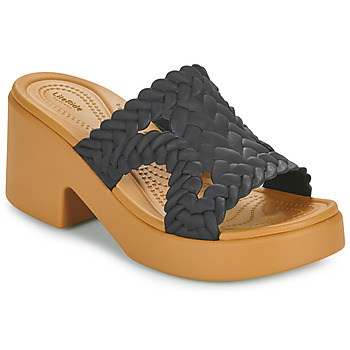 Crocs Dřeváky Brooklyn Woven Slide Heel - Černá