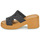 Boty Ženy Dřeváky Crocs Brooklyn Woven Slide Heel Černá